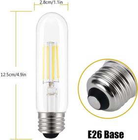 img 3 attached to 💡 Dimmable LED Filament T10 Bulb - Daylight 4000K Equivalent