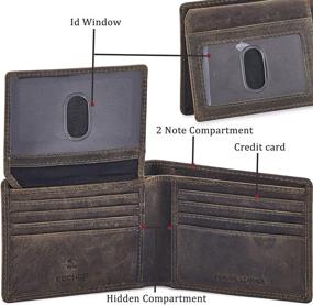 img 3 attached to 👝 COCHOA Blocking Bifold Wallet Window: The Perfect Men's Accessory for Wallet Organization