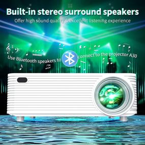 img 1 attached to 📽️ WISELAZER Outdoor Projector WiFi Bluetooth 4k Projector 250ANSI Native 1080P: The Ultimate Home Cinema HD Projector with Wireless Connectivity and Enhanced Visual Quality