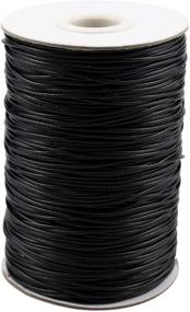 img 1 attached to 🧵 Foraineam 200 Yards 1mm Waxed Cotton Cord Thread: Versatile String for Jewelry Making, Beading, and Crafting