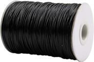 🧵 foraineam 200 yards 1mm waxed cotton cord thread: versatile string for jewelry making, beading, and crafting logo