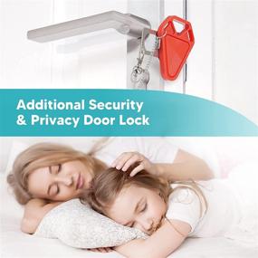 img 3 attached to 🔒 Enhanced Portable Door Lock for Travel Home Safety - Top-Rated Hotel Door Lock Inside Travel Lock for Home, Airbnb, and Hotel Security - Personal Protection Security Locks for Apartments, Schools, and more