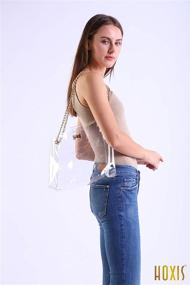 img 3 attached to Versatile Women's Clear Shoulder Handbag: Trendy Multifunctional Handbags & Wallets for Shoulder Bags