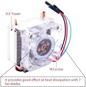 img 1 attached to 🔧 GeeekPi 2 шт Raspberry Pi 4 Управляемый по PWM вентилятор - Вентилятор с регулировкой скорости по PWM 40x40x10 мм, Управляемый вентилятор со скоростью постоянного тока 5 В 4010 Quiet Fan для Raspberry Pi 4, 3 B +, Pi 3 (разноцветный)