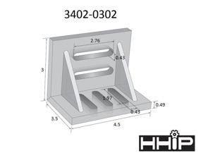 img 1 attached to 🔧 HHIP 3402 0302 Slotted Angle Webbed: Ultimate Solution for Sturdy and Versatile Structures