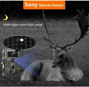 img 2 attached to 📷 GardePro A3S Trail Camera: Next-Gen Imaging, 24MP, 1080P H.264 MP4 Video, No Glow Night Vision, Fast Trigger Speed, IP66 Waterproof