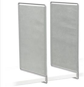 img 2 attached to 📂 Lynk Vela Platinum Shelf Dividers - Ultimate Closet Organizers (Set of 2)