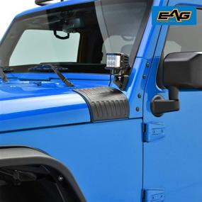 img 1 attached to 🔒 EAG Black Cowl Body Armor: Perfect Fit for 07-18 Wrangler JK Pair