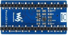 img 2 attached to Raspberry Pi Pico LCD дисплей: Waveshare 1,3-дюймовый IPS модуль экрана, 65 тыс. цветов RGB, 240x240 пикселей, встроенный чип-драйвер ST7789, совместим с шиной SPI и заголовком Raspberry Pi Pico.