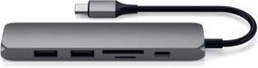 img 3 attached to 💻 Satechi Slim Aluminum Type-C Multi-Port Adapter V2: USB-C PD, 4K HDMI, Micro/SD Card Readers, USB 3.0 - Compatible with MacBook Pro & iPad Pro 2020 (Space Gray)