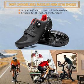img 3 attached to BUCKLOS Road Shoes Compatible Peloton Sports & Fitness