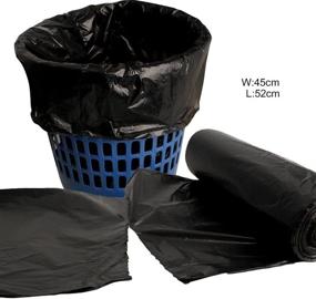 img 1 attached to 🗑️ VESIPAFLY 5 Gallon, 100 Counts Heavy-Duty Disposable Kitchen Trash Bags Can Liners Small Garbage Bags for Office, Waste Bin, Bathroom, Kitchen (Black)