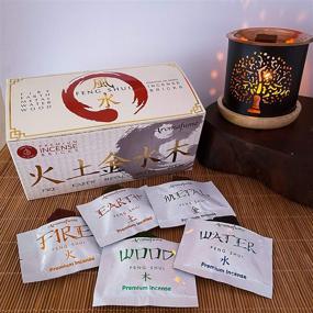 img 4 attached to 🌿 Feng Shui Energy Starter Kit: Assorted Incense Bricks Set with Exotic Tree of Life Incense Diffuser. Enhance Chi, Purification, Yoga, Meditation, Relaxation & Rituals