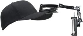 img 4 attached to 🧢 Livestream Gear Hat Clip Mount for Hands-Free Live Streaming, Video Recording, and Vlogging - Complete Set with Hat Clip, Extension Set, and Phone Holder (Md. Phone Holder)