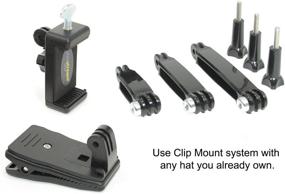 img 1 attached to 🧢 Livestream Gear Hat Clip Mount for Hands-Free Live Streaming, Video Recording, and Vlogging - Complete Set with Hat Clip, Extension Set, and Phone Holder (Md. Phone Holder)