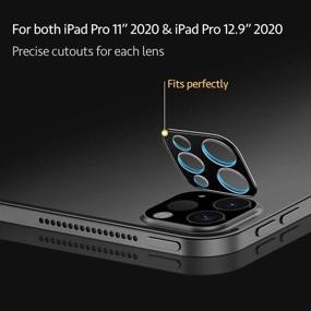 img 3 attached to 📸 ESR [2 Pack] Camera Lens Screen Protector for iPad Pro 11/12.9 inch (2021/2020): 9H Tempered Glass, Scratch-Resistant, HD Clarity