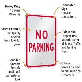 img 1 attached to SmartSign Aluminum Legend Parking White