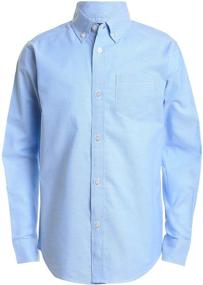 img 4 attached to 👕 IZOD White Oxford Shirt: Classic Boys' Clothing with Sleeves