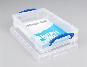 img 1 attached to 📦 Clear 4L Plastic Storage Box by Really Useful Box - 14 5/8" x 10 1/4" x 3 3/8