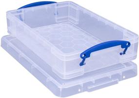 img 3 attached to 📦 Clear 4L Plastic Storage Box by Really Useful Box - 14 5/8" x 10 1/4" x 3 3/8