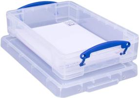 img 2 attached to 📦 Clear 4L Plastic Storage Box by Really Useful Box - 14 5/8" x 10 1/4" x 3 3/8