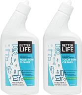 🚽 better life 24oz natural toilet bowl cleaner (pack of 2) tea tree & peppermint scent - effective and eco-friendly cleaning solution logo