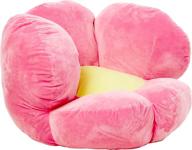 🌸 trend lab children's plush flower character chair: comfortable kids floral seating in pretty pink логотип