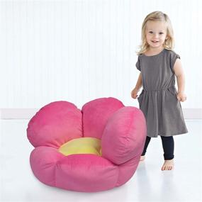 img 1 attached to 🌸 Trend Lab Children's Plush Flower Character Chair: Comfortable Kids Floral Seating in Pretty Pink