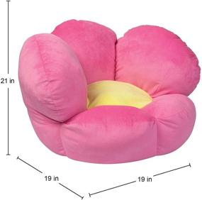 img 3 attached to 🌸 Trend Lab Children's Plush Flower Character Chair: Comfortable Kids Floral Seating in Pretty Pink