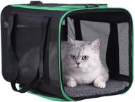 🐱 optimized soft cat carriers - catering to small, medium, and large cats, in sleek black logo