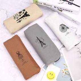 img 1 attached to ✏️ Akstore Fashion Travel Multifunction Storage Organizer - 4 Paris Pencil Case