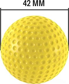 img 3 attached to 🏌️ BALLSSIO Practice Foam Golf Balls 9-Pack - Dent Resistant, Limited Flight, Realistic Performance, Dimpled - Ideal for Indoor & Backyard Use - Yellow