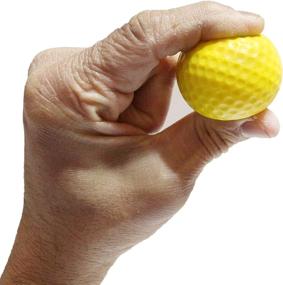 img 2 attached to 🏌️ BALLSSIO Practice Foam Golf Balls 9-Pack - Dent Resistant, Limited Flight, Realistic Performance, Dimpled - Ideal for Indoor & Backyard Use - Yellow