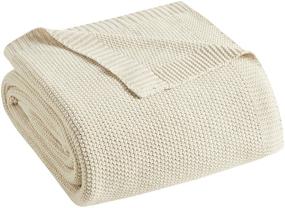 img 3 attached to 🌞 INK+IVY Bree Knit Throw Blanket: Lightweight, Cozy Summer Blanket