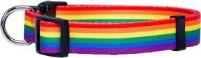 img 3 attached to Native Pup Rainbow Flag Dog Collar: Celebrate 🌈 Pride with LGBTQ Equality Pet Apparel & Accessories (Medium)