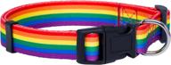 native pup rainbow flag dog collar: celebrate 🌈 pride with lgbtq equality pet apparel & accessories (medium) logo