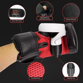 img 3 attached to DeadEyeVR Ultimate Boxing Gloves - Premium Boxing Mitts for Oculus Quest and Rift S to Elevate Your Virtual Reality Boxing Experience with Thrill of The Fight and BoxVR