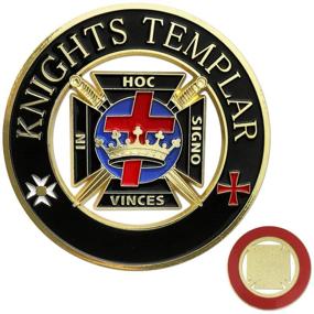 img 4 attached to 🔱 Masonic Auto Emblem featuring the Knights Templar