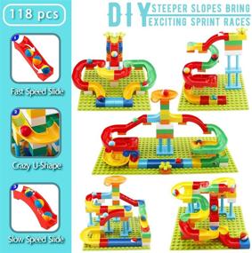 img 2 attached to Enhancing Creativity: Marble Building Classic Compatible Toddler