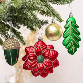 img 3 attached to 🎄 Valery Madelyn 100ct Shatterproof Christmas Ball Ornaments - Traditional Red, Green, Gold for Stunning Xmas Decoration