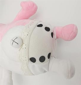 img 2 attached to 🐰 IUTOYYE Pink and White Rabbit Plush Toy for Girls - Cute Bunny Pillow for Home Decor, Adornment, and Birthday Party - 25cm