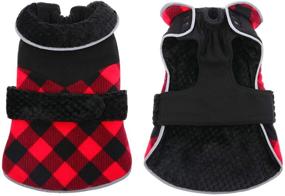 img 3 attached to 🐶 Dasior Dog Warm Winter Coat: Plaid Reversible Pet Jacket for Cold Weather