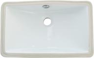 🚰 kingston brass lb18127 fauceture courtyard undermount bathroom sink - white, with overflow logo