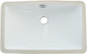 img 4 attached to 🚰 Kingston Brass LB18127 Fauceture Courtyard Undermount Bathroom Sink - White, with Overflow