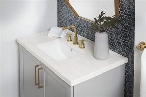 img 3 attached to 🚰 Kingston Brass LB18127 Fauceture Courtyard Undermount Bathroom Sink - White, with Overflow