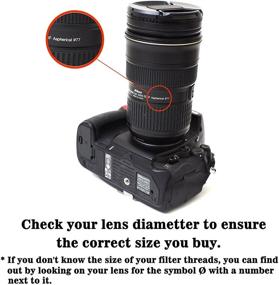 img 3 attached to 📷 IMZ Lens Cap Bundle - Front Lens Filter Snap On Pinch Cap Protector Cover [77MM x 2 + 82MM x 2] for DSLR SLR Camera Lens