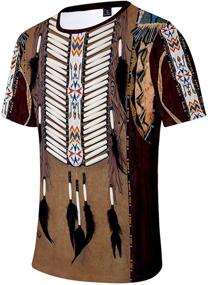 img 3 attached to SIAOMA American Indians T Shirt X Large Men's Clothing for Active