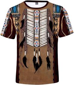 img 4 attached to SIAOMA American Indians T Shirt X Large Men's Clothing for Active