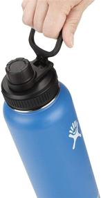 img 2 attached to Vmini Lid: Convenient Big Handle for Hydro Flask Wide Mouth Bottle - Black