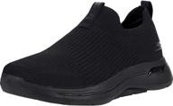 stretchfit athletic walking charcoal men's slip-on shoes by skechers for loafers and slip-ons logo